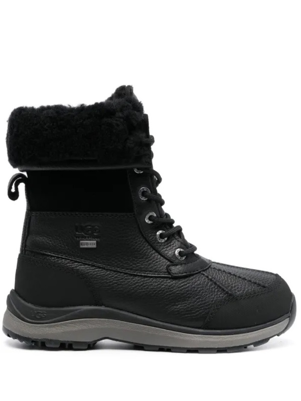 UGG Adriondack III Black Lace-Up Shearling Winter Boot 8